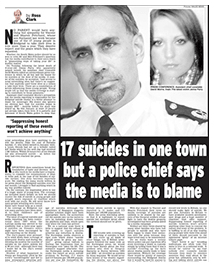 17 suicides in one town but a police chief says the media is to blame